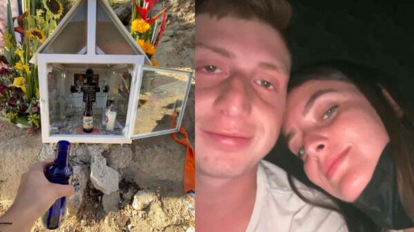 Novia de Octavio Ocaña "brinda" en el lugar donde murió el actor