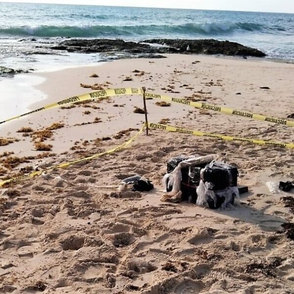Recala costal con 21 kilos de cocaína en Playa del Carmen.
