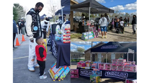 Travis Scott dona juguetes a más de 5 mil niños para Navidad