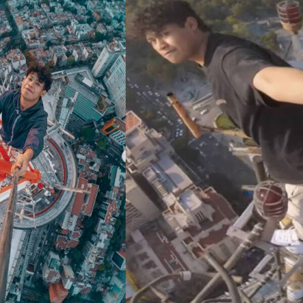 Youtuber presume que escaló antena de Torre Latino sin protección