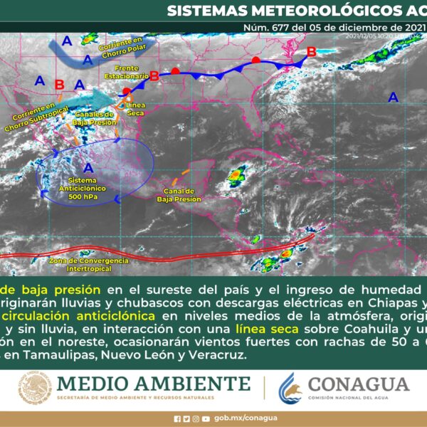 Pronóstico del clima para hoy domingo 5 de diciembre en Quintana Roo.