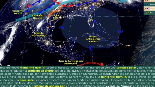 Clima: Se espera cielo nublado y lluvias aisladas en Quintana Roo.