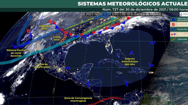 Pronóstico del clima para hoy jueves 30 de diciembre en Quintana Roo.