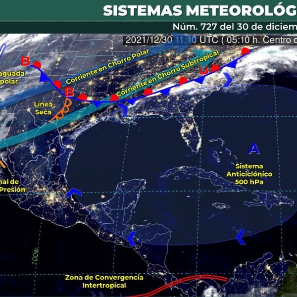 Pronóstico del clima para hoy jueves 30 de diciembre en Quintana Roo.