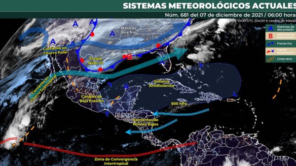 Pronóstico del clima para hoy martes 7 de diciembre en Quintana Roo.