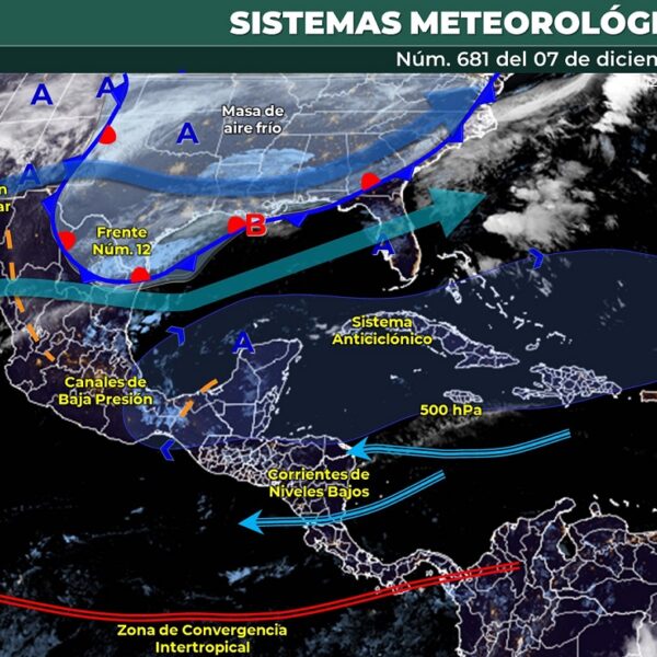 Pronóstico del clima para hoy martes 7 de diciembre en Quintana Roo.