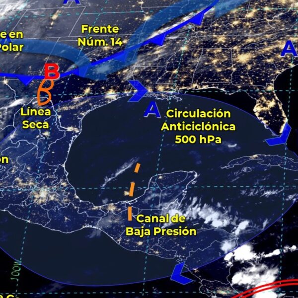 Clima: Intervalos de chubascos y lluvias para hoy en Quintana Roo.