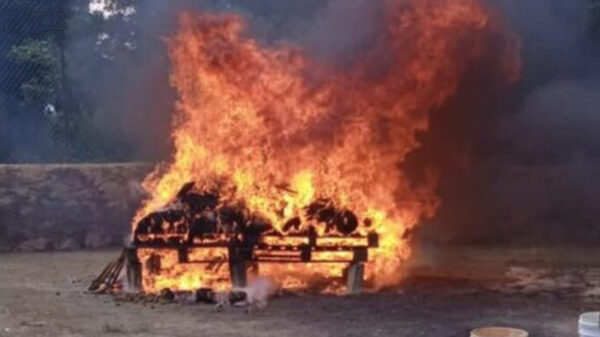 Video: Droga incautada en Quintana Roo es incinerada por la FGR
