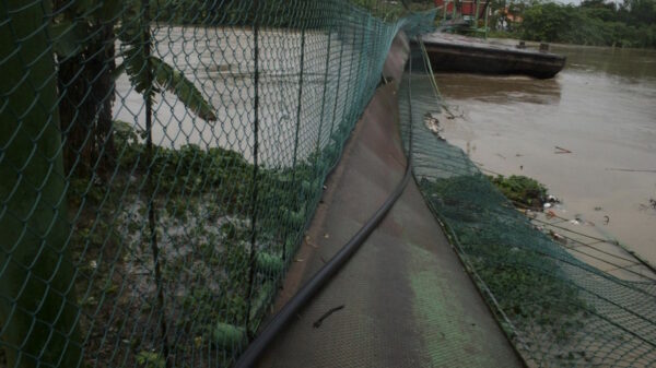 Se desploma puente colgante y deja cerca de 25 lesionados