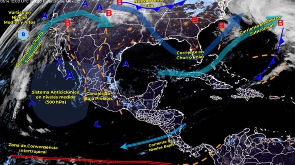 Pronóstico del clima para hoy viernes 14 de enero en Quintana Roo.