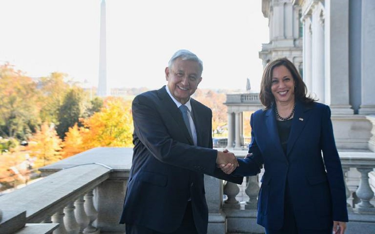 Durante la Cumbre de Líderes de América del Norte (el 18 de noviembre de 2021), el presidente Andrés Manuel López Obrador se reunió con la vicepresidenta de Estados Unidos, Kamala Harris, en la Casa Blanca. 