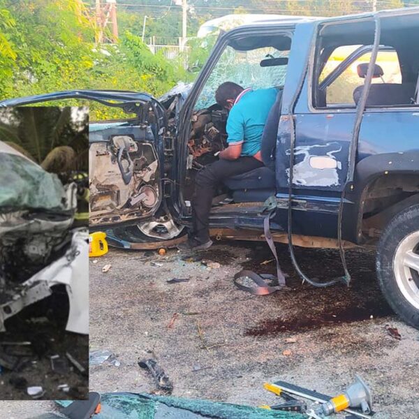 Trágico choque en carretera Cancún-Puerto Morelos