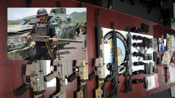 Incautan en USA cargamento de armas con destino a México