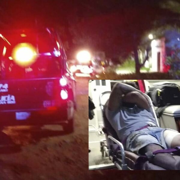 Atacan a balazos en Cancún a hombre en la SM 245