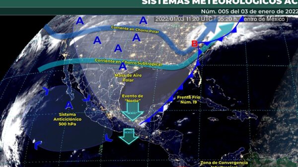 Clima Quintana Roo: Evento de 'norte' por el frente frío número 19.