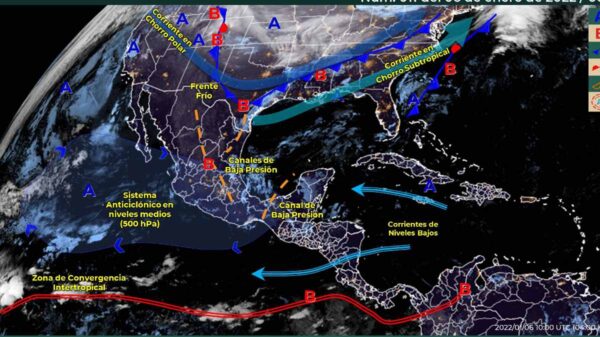 Clima en Quintana Roo para hoy jueves 6 de enero de 2022.