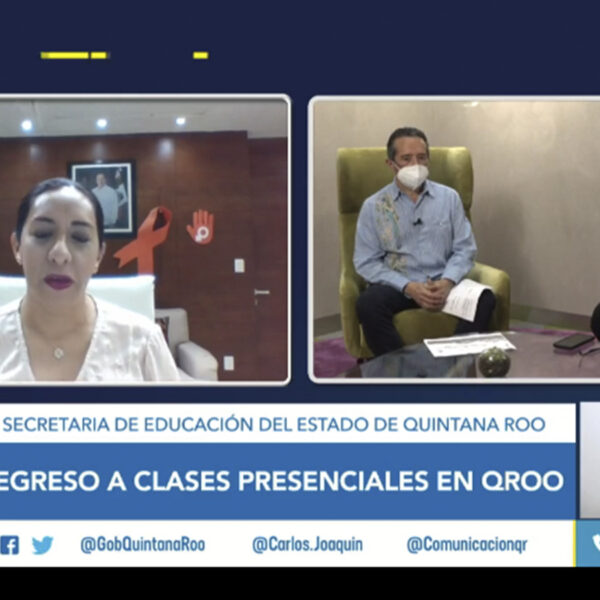 Anuncian estrategia de regreso a clases presenciales en Quintana Roo