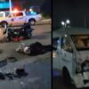 Camioneta atropella a motociclista sobre la avenida Kabah con Chichén Itzá