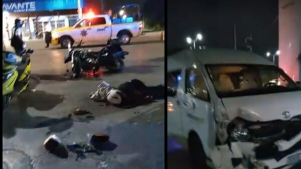 Camioneta atropella a motociclista sobre la avenida Kabah con Chichén Itzá