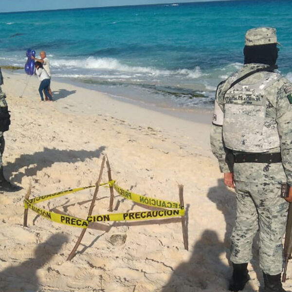 Turistas encuentran "tabiques" de droga en Cancún