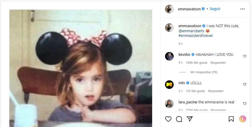 Emma Watson se 'burla' de confusión con Emma Roberts en 'Harry Potter: Regreso a Howarts'