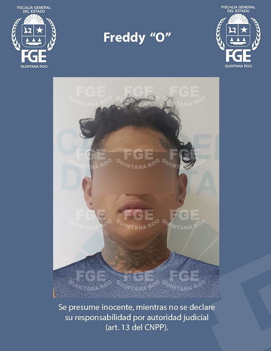 Vinculan a proceso a detenido con droga en Playa del Carmen; Freddy “O” quedó a disposición de in juez por delitos contra la salud.