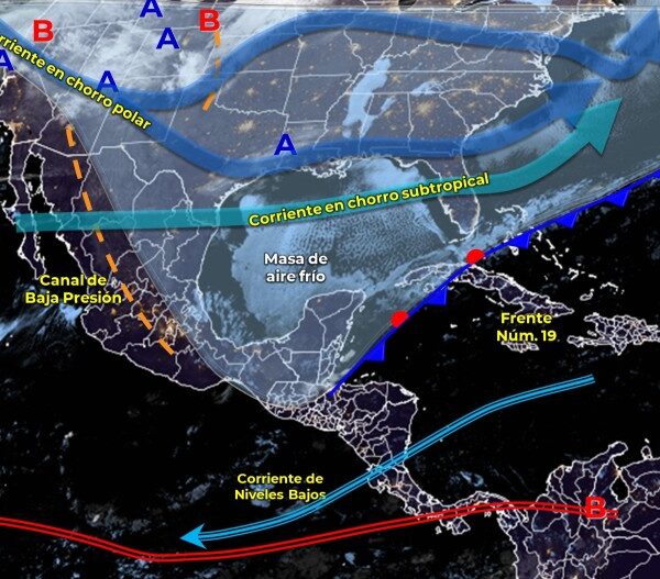 Clima Quintana Roo: Continuarán los afectos del frente frío número 19.