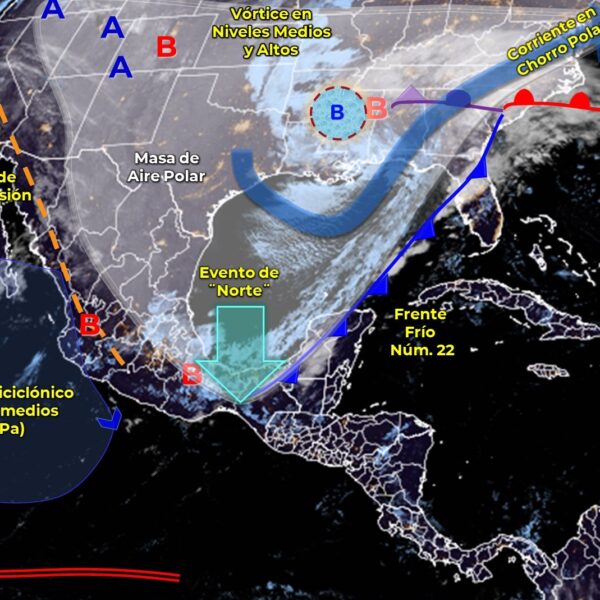 Pronóstico del clima en Quintana Roo.