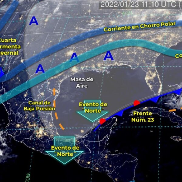Pronóstico del clima para hoy domingo 23 de enero en Quintana Roo.