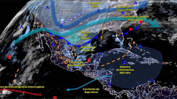 Clima Quintana Roo: Se esperan lluvias fuertes para hoy viernes.