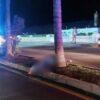 Motociclista se estrella en zona hotelera de Cancún y muere