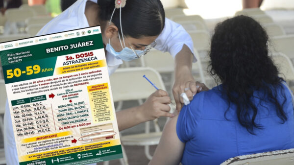Anuncian jornada de vacunación en Cancún para 50-59 años