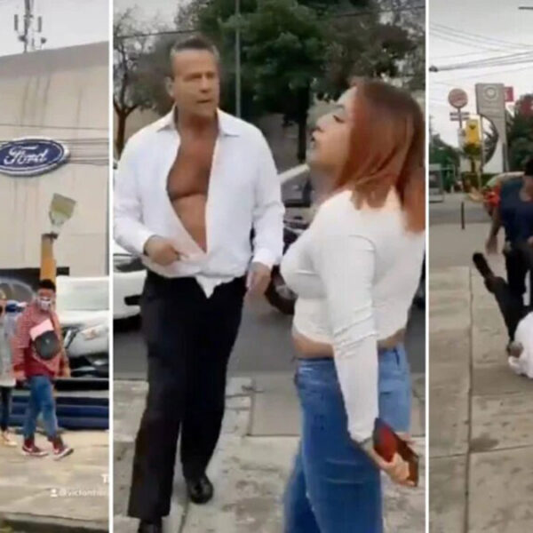 Video: Captan a Alfredo Adame peleando en la calle con una mujer