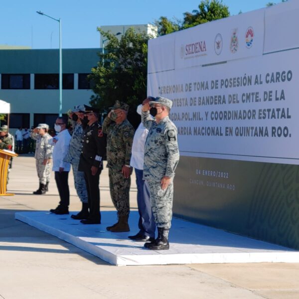Cambio de mando en la Guardia Nacional en Quintana Roo.
