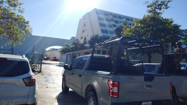 Reportan incendio en el Fiesta Americana de la Zona Hotelera de Cancún.