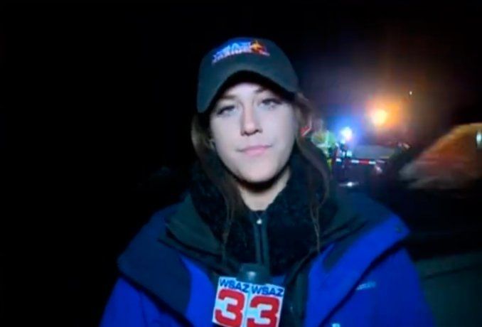 VIRAL: Atropellan a reportera en transmisión en vivo (VIDEO); Tori Yorgey, periodista de Virginia, como si nada siguió con su cobertura.