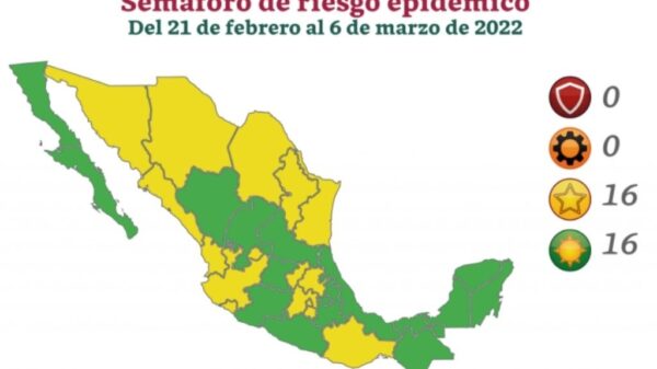 Covid-19: México se pinta de verde y amarillo en el semáforo.