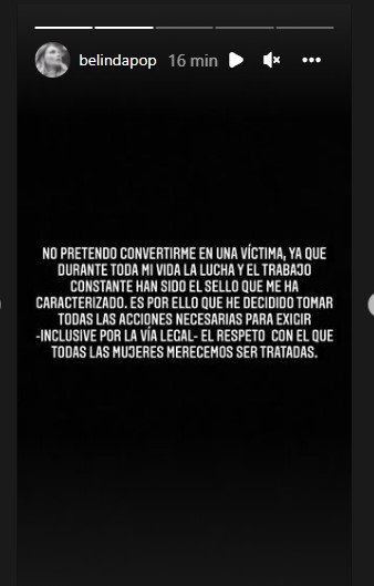 Belinda tomará acción legal por calumnias de periodistas