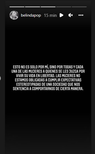 Belinda tomará acción legal por calumnias de periodistas