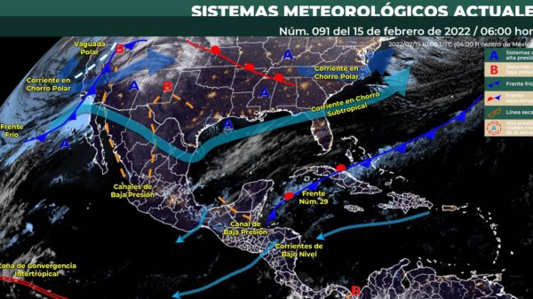 Pronóstico del clima para hoy martes 15 de febrero en Quintana Roo.