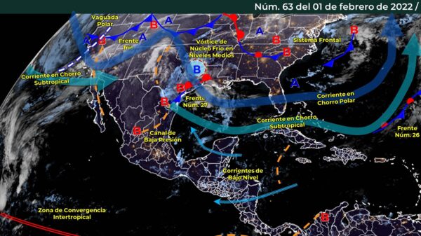 Pronóstico del clima para hoy martes 1 de febrero en Quintana Roo.
