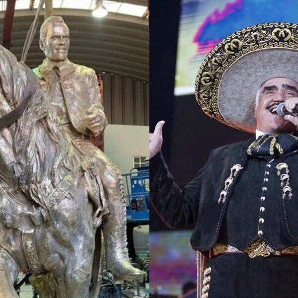 Celebran aniversario 82 de Vicente Fernández con estatua
