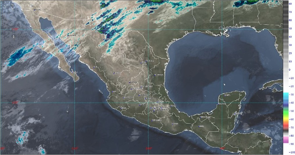 Pronóstico del clima para hoy miércoles 23 de febrero en Quintana Roo; entrada de humedad del Mar Caribe y Golfo de México generarán intervalos de chubascos.