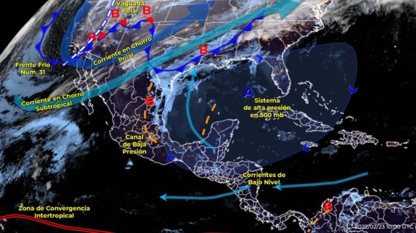 Pronóstico del clima para hoy miércoles 23 de febrero en Quintana Roo.