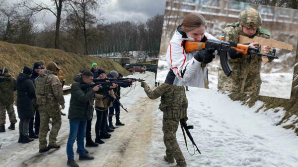 Ante inminencia de guerra, entrena Ucrania a la población civil