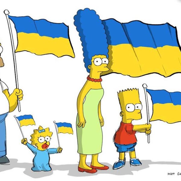 Los Simpson muestran su apoyo a Ucrania
