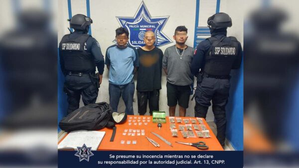 Atrapan a tres presuntos narcomenudistas en Playa Del Carmen