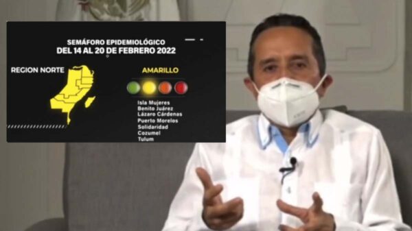 Permanece Quintana Roo en semáforo amarillo