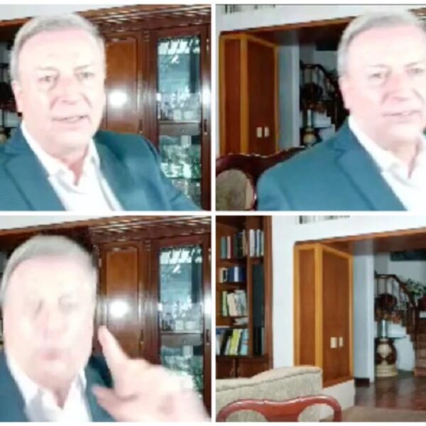 Otra caída de Gilberto Lozano, el humorista involuntario cae de su silla