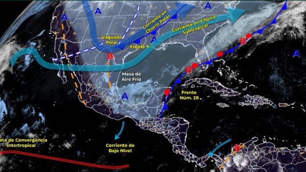 Pronóstico del clima en Quintana Roo para hoy miércoles 9 de febrero.